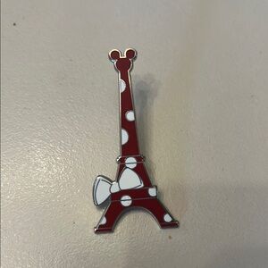 Disney Eiffel Tower Pin with Polka Dots